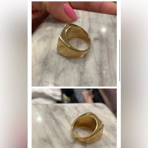 Maison kitsuné gold ring